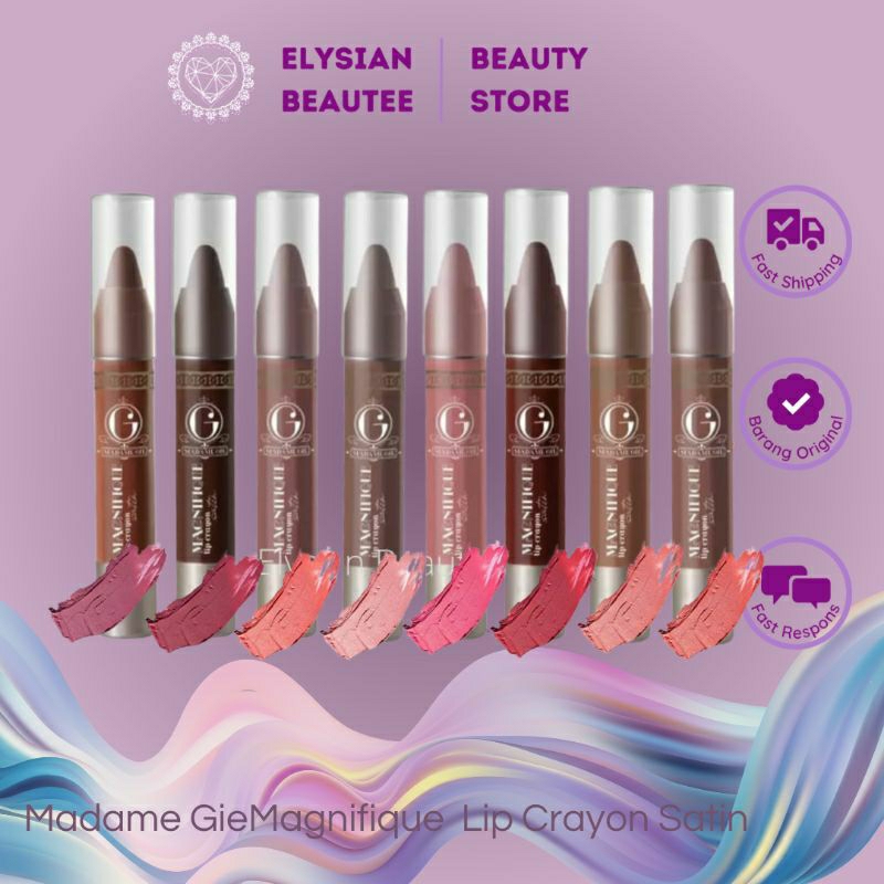 Madame Gie Lip Crayon Satin / Lipstick Madame Gie / Lip Crayon madam gie