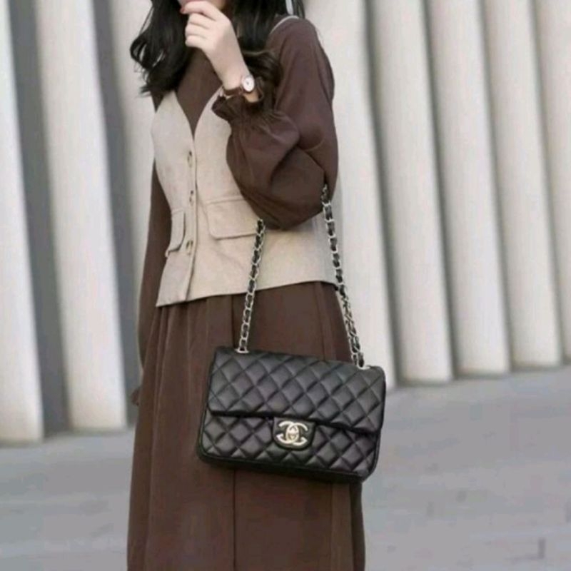 Tas Selempang Wanita Bordil CN MAXI  FREE Dompet Mini  Maira Fashion Batam Kunci Terbaru Kekinian