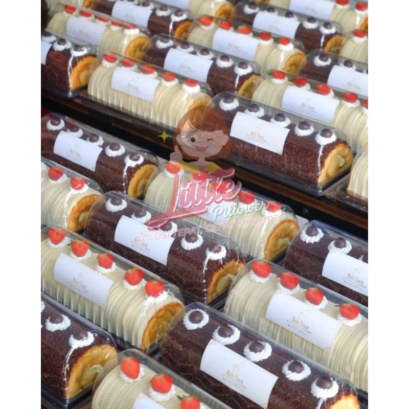 (BOLGUL COKLAT) Tray Bolu Gulung Coklat - Mika Bolu Gulung - Mika Bolu Setengah - Mika Bolu Bulat Panjang