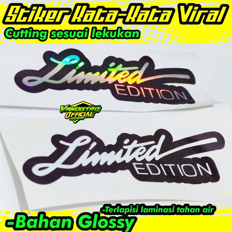 stiker limited edition