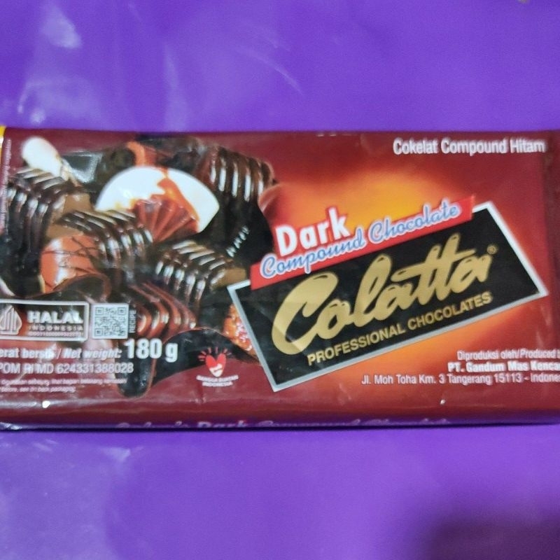 

CHOCOLATE DARK COLATTA 180 GR