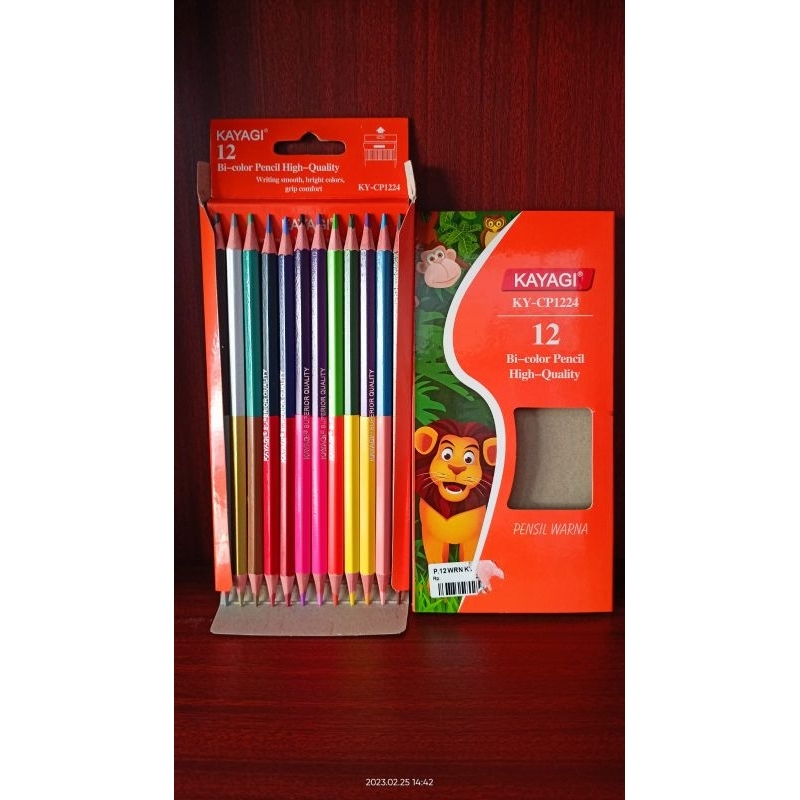 

PENSIL WARNA KAYAGI TWIN ISI 12BATANG 24 WARNA KY_CP1224