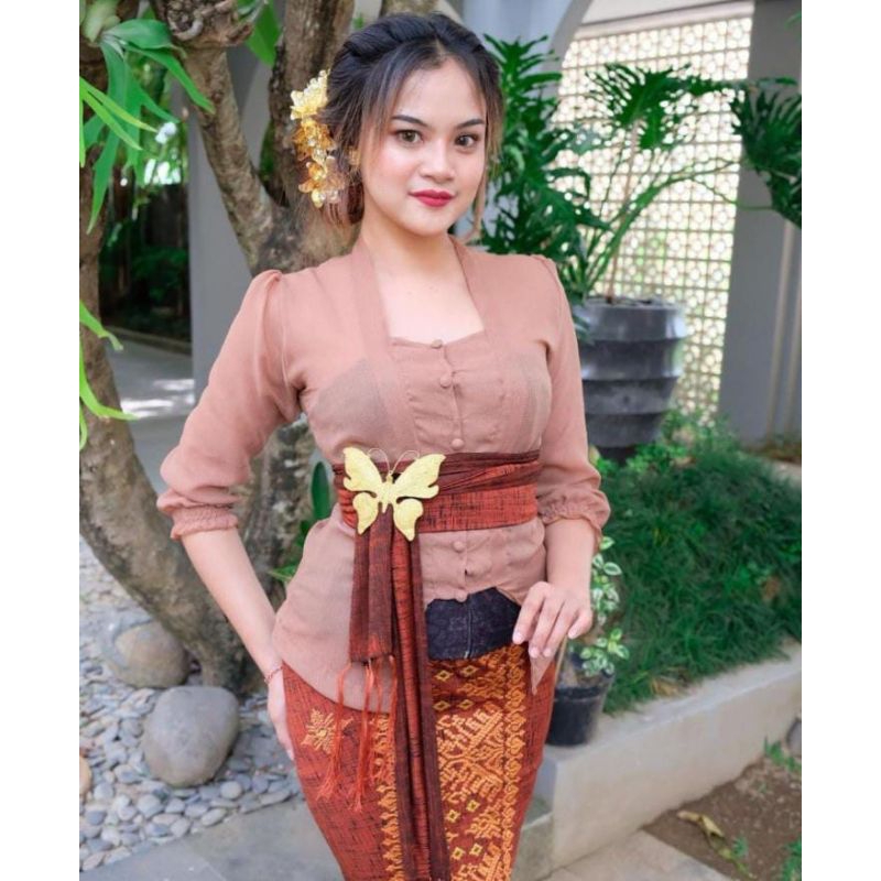 Jual KEBAYA BALI KUTUBARU YORYU LENGAN KERUT | KEBAYA KUTUBARU POLOS ...