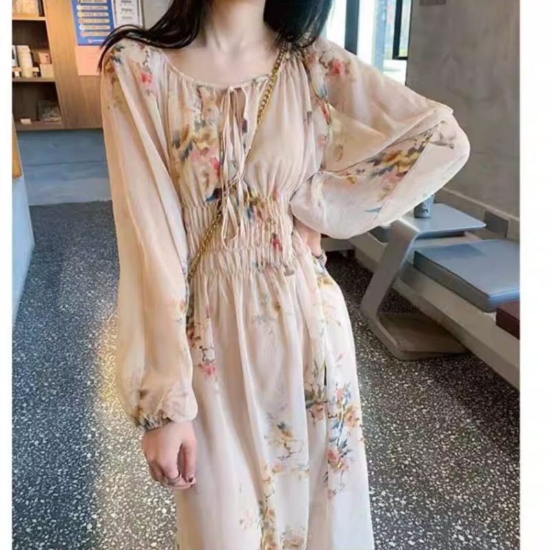 MDLV ~ 98820# Lamia Floral Maxi Dress Import