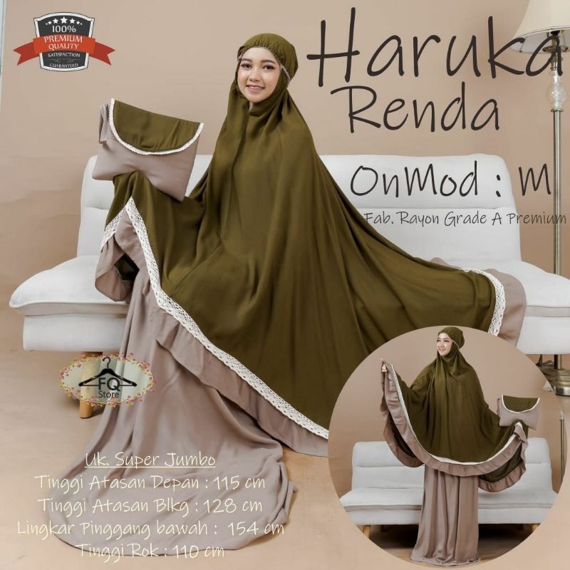 Mukena Haruka Renda super jumbo