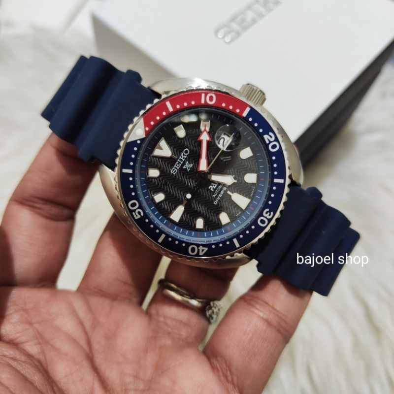 JAM TANGAN SEIKO PADI X DIVERS RUBBER BLUE PEPSI AUTOMATIC