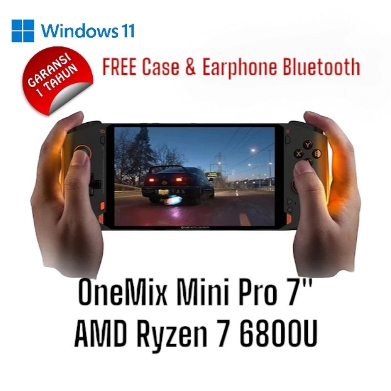 Onemix Mini Pro 7&quot; AMD Ryzen 7 6800U 8 Core Windows 11 + Case + Earphone