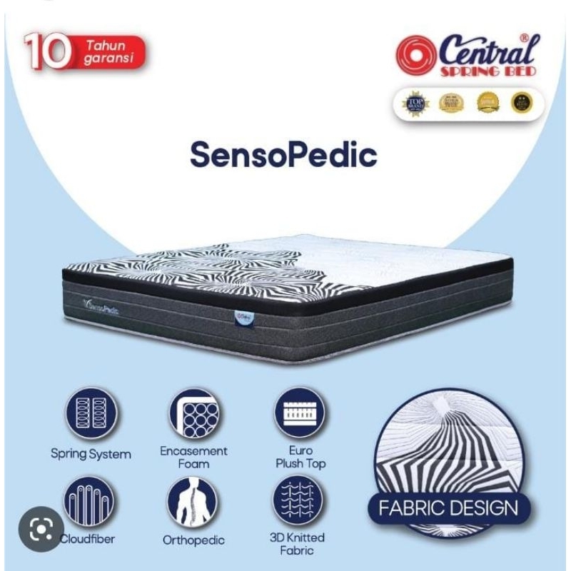 SPRINGBED (saja)CENTRAL SENSOPEDIC ukuran 160x200 untuk kota cirebon