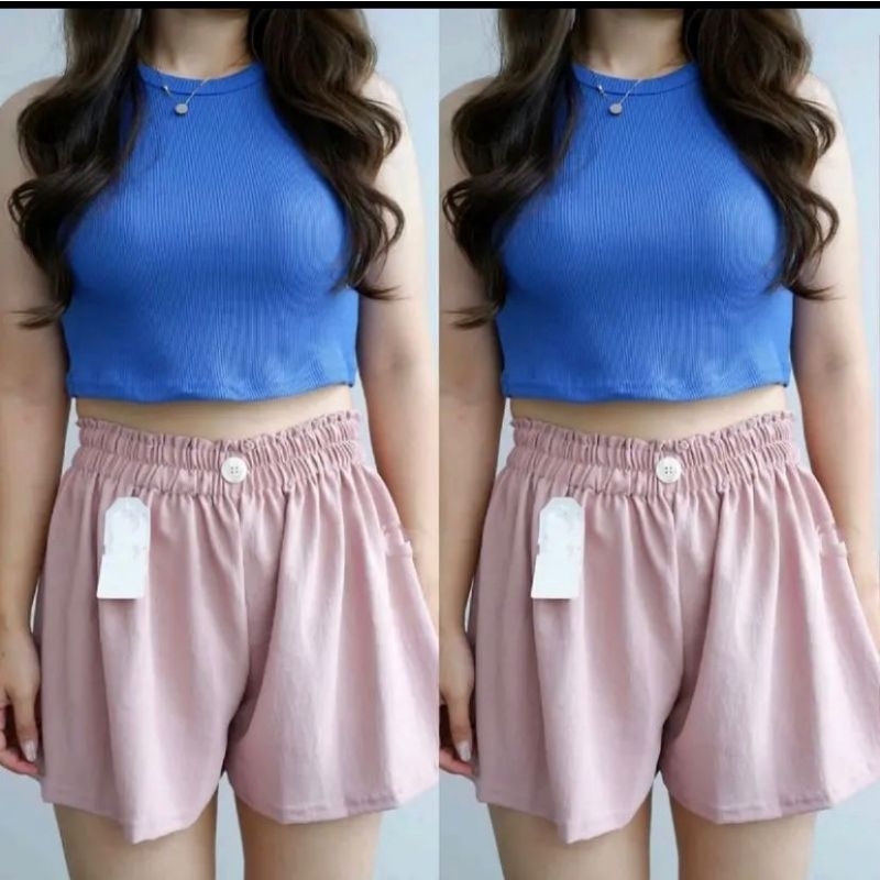 Caca Hot Pants Celana Pendek Wanita Crinkle Airflow