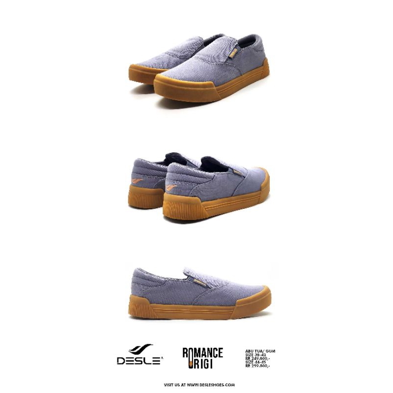 Sepatu Sneaker Desle slip on