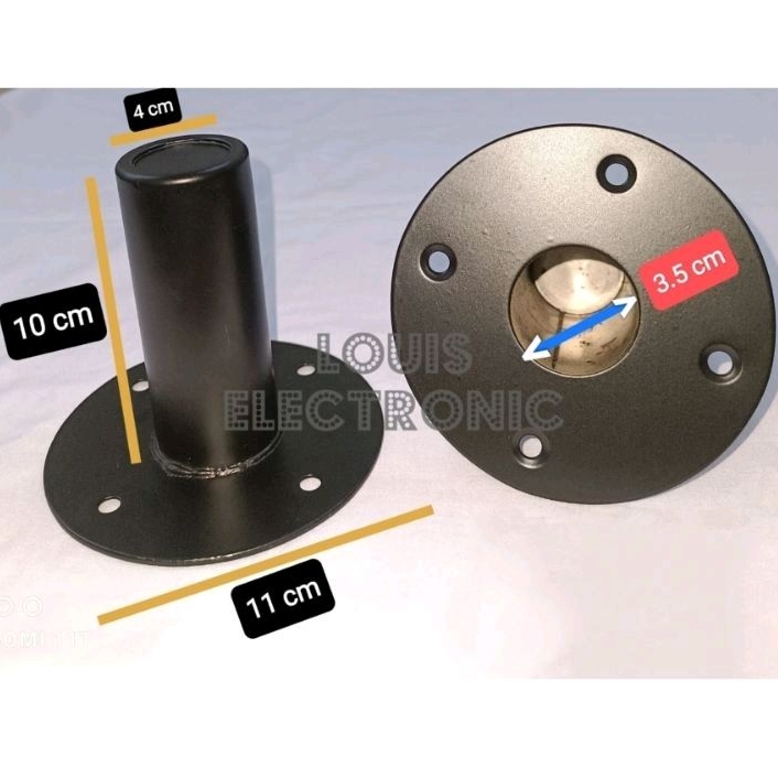 Top Mounting Box Speaker Full Besi Stand Holder Speaker Besi Tiang Box Speaker ( 1 Pcs )