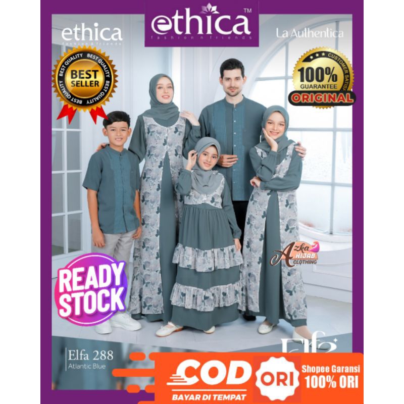 ETHICA SALE CUCI GUDANG‼️SARIMBIT ELFA 288 ATLANTIC BLUE SARIMBIT ETHICA 2024/ BAJU COUPLE KELUARGA 