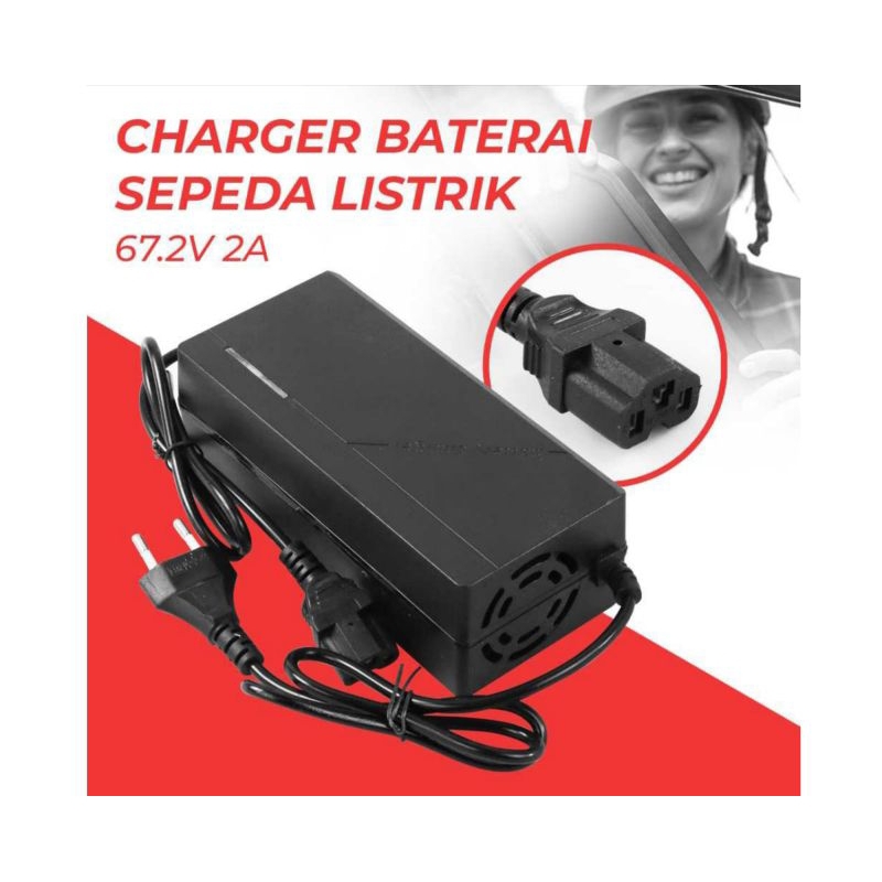 Taiwan power adaptor charger baterai sepeda listrik 60v 67.2v 3A colokan kabel 3 pin xlr male female