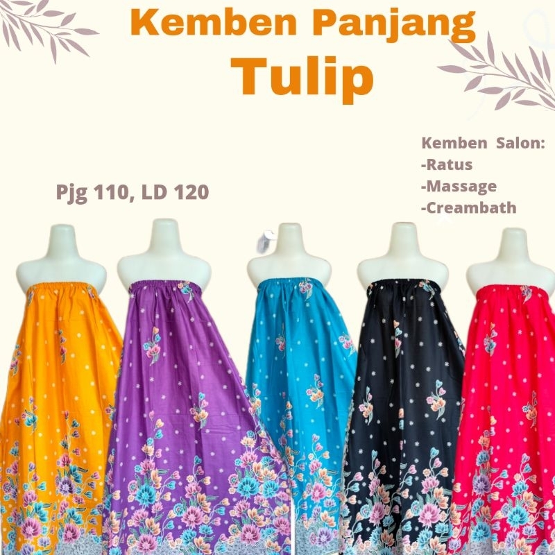 Kemben Salon Spa Katun Batik motif Tulip