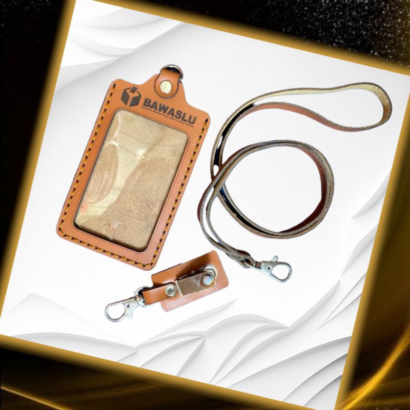 

ID CARD HOLDER KULIT ASLI GRATIS CETAK NAMA LOGO