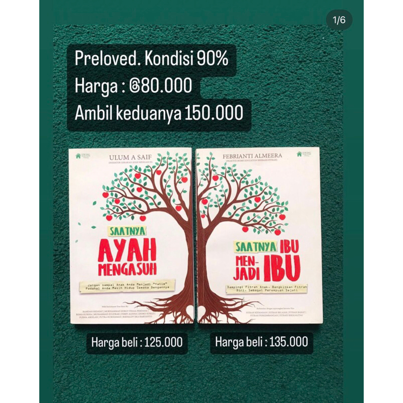 Buku Saatnya Ayah Mengasuh & Saatnya Menjadi Ibu