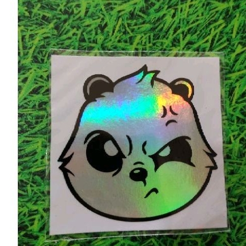 stiker kepala panda stiker motor mobil