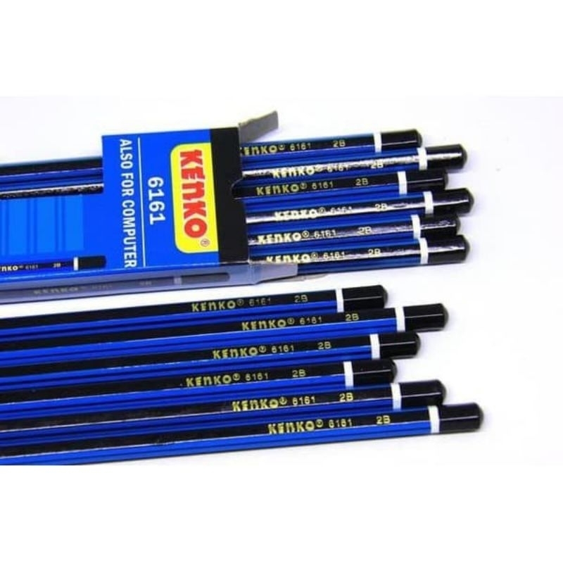 

Pensil 2B KENKO - 6161 Biru Strip Hitam