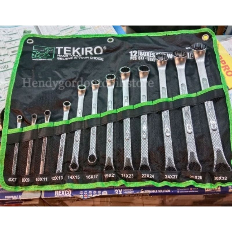 TEKIRO Kunci Ringset 12 Pcs 8-32MM ORIGINAL