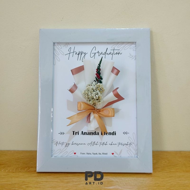 Kado Ulang tahun Kado Pernikahan Kado wisuda frame bunga kering, Gift Foto Aesthetic Murah, Kado Ulang Tahun Cewek Dan Cowok 1 Paket