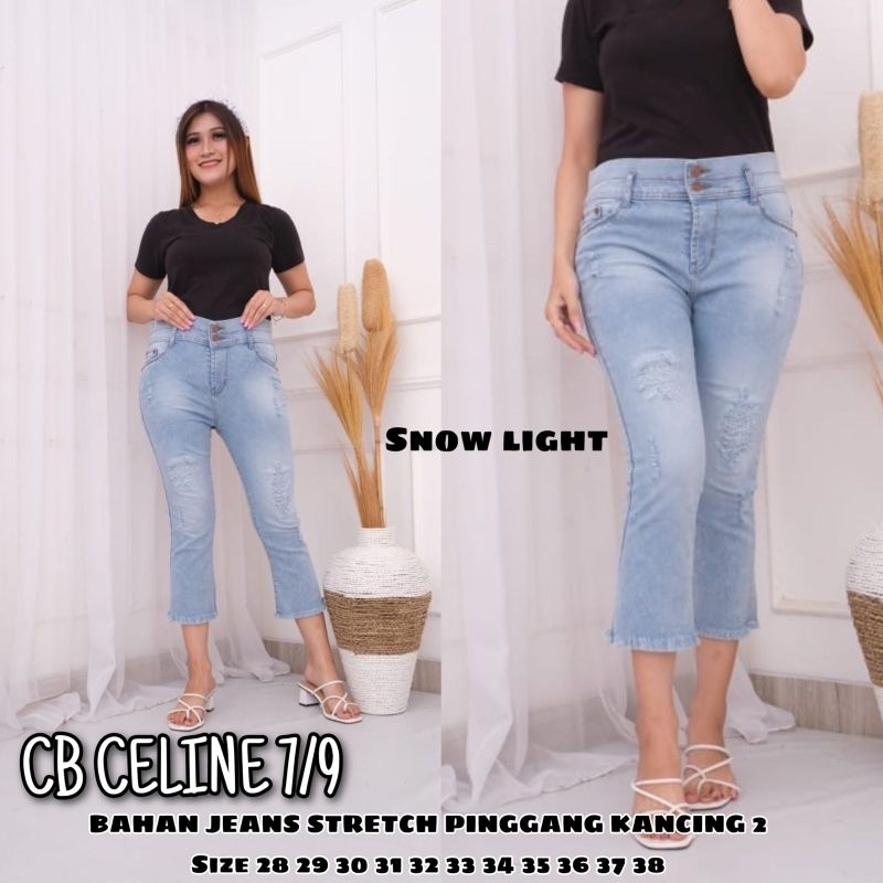 OOTD Celine Celana Jeans Cutbray Vintage Viral Rekomendasi Influencer Affliasi Cod