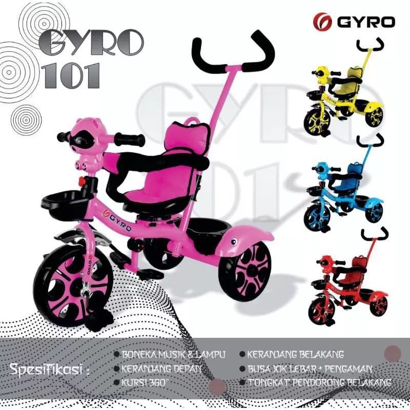 GYRO SEPEDA RODA TIGA GY 101