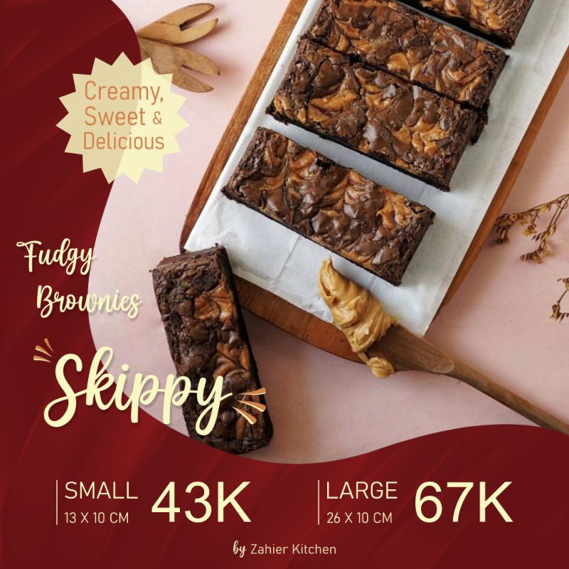 

FUDGY BROWNIES SKIPPY DARK COKELAT PANGGANG