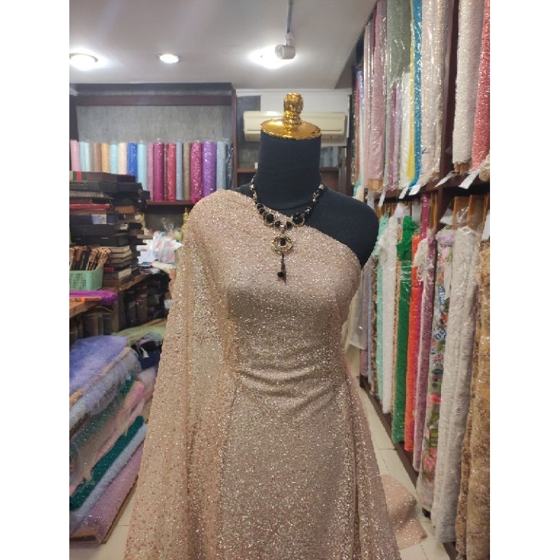 Kain Tile Sugar Candy Gradasi Ombre Nude - Dusty pink