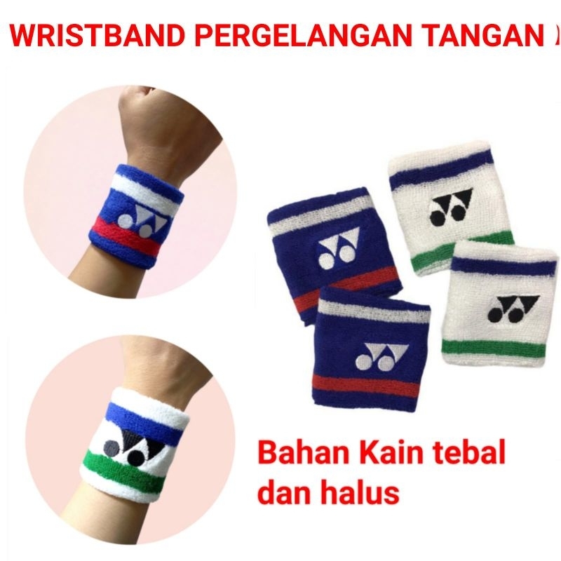 Wristband Pergelangan Tangan / Handband Handuk Tangan / Aksesoris Badminton