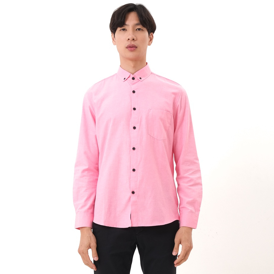 SANVANINA Kemeja Formal Polos Basic OXFORD PEACH E-1173