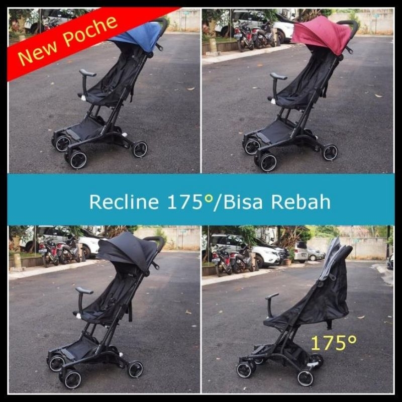Like New Stroller Eclair Poche Recline 175°