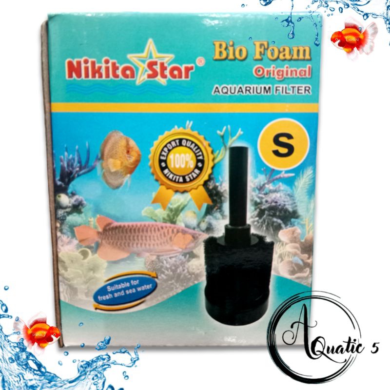 Media Filter mini filter Aquarium BIO FOAM / BIO SPONGE NIKITA STAR SIZE S