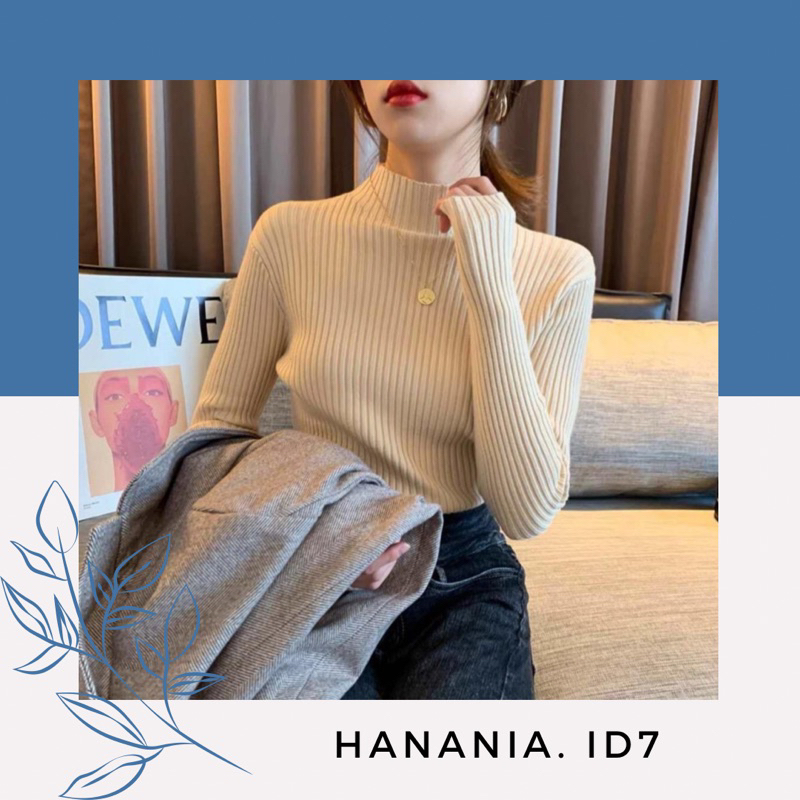 Inner Rajut Aisha Hijab Baju Dalaman Turtleneck Knit Manset DAISY SALUR TURTLENECK / DAISY SALUR SWEATER