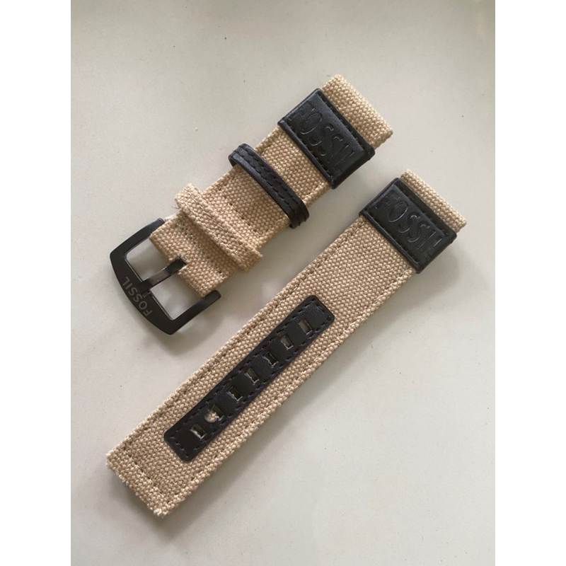 Strap tali jam tangan kanvas fossil UK 24mm 24mm Strap kanvas fossil original