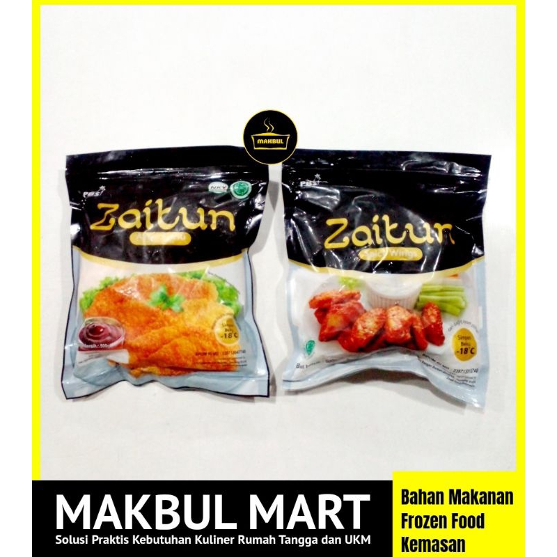 Zaitun Spicy Wings dan Ayam Katsu 500gr