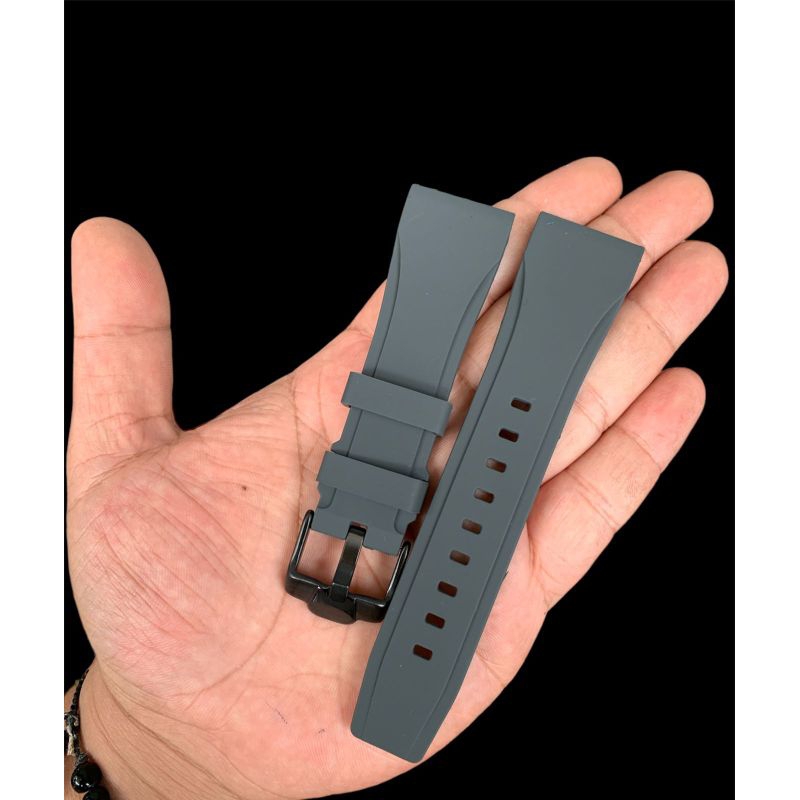 Strap Tali Jam Tangan Silicon New model abu abu istimewa