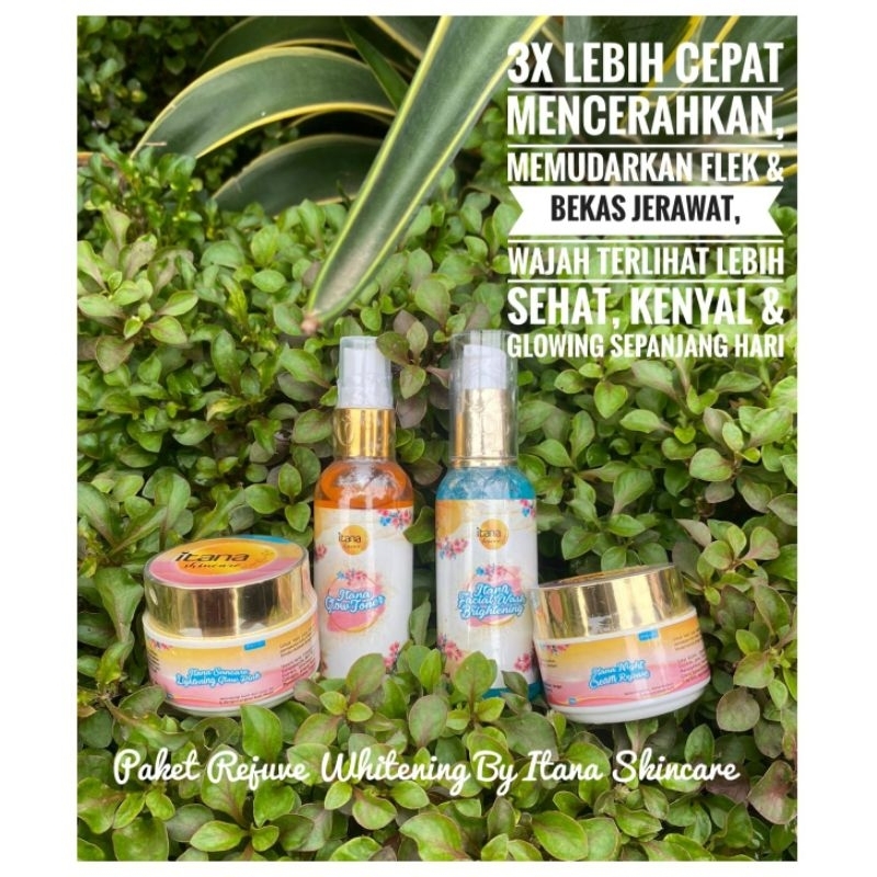 (COD) DISTRIBUTOR PAKET WAJAH ITANA SKINCARE FREE POUCH