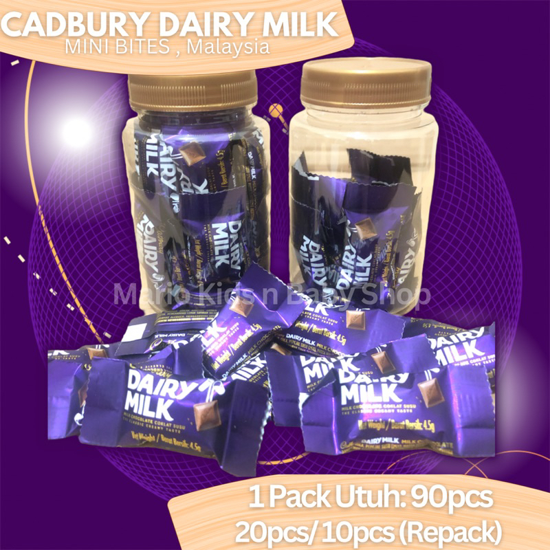 

ECER || CADBURY DAIRY MILK Mini Bites Malaysia / Toples Jar