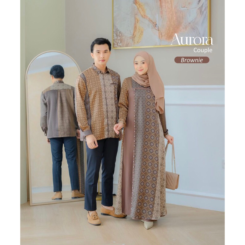 SIAP KIRIM  AURORA DRESS BROWNIE L PAYET BY BBC COLLECTIONS