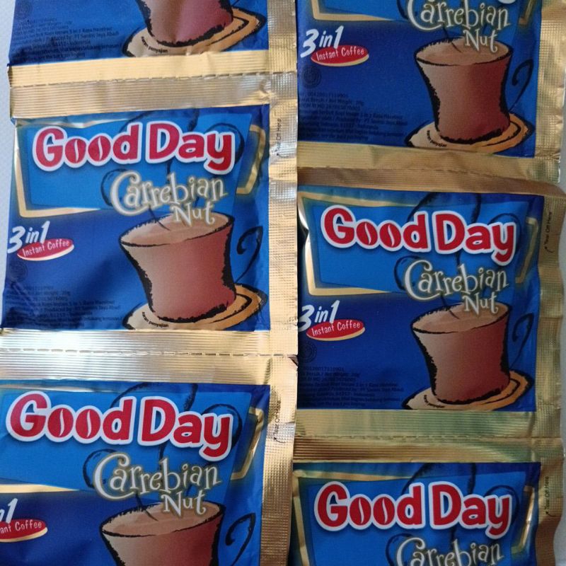 

KOPI BUBUK INSTAN GOOD DAY CARREBIAN NUT 20g