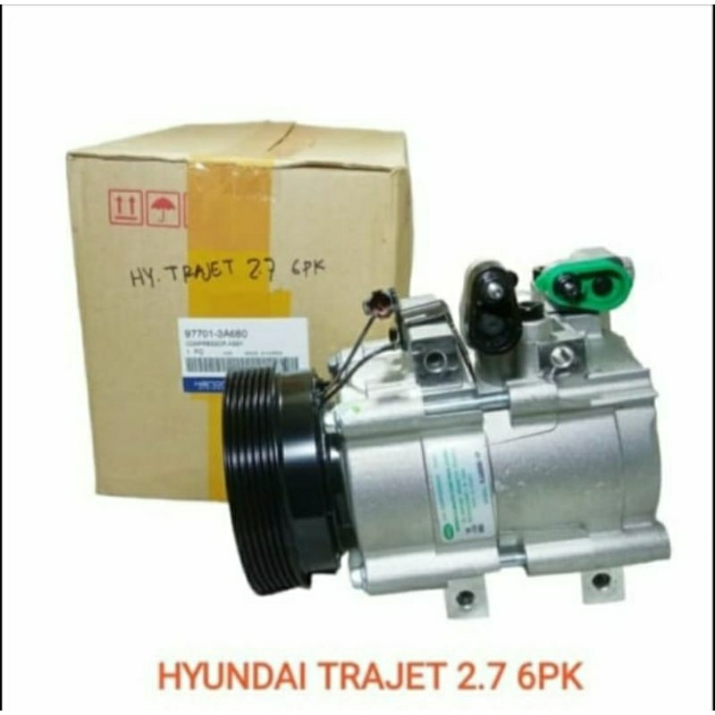 kompresor trajet 6pk kompresor ac hyunday trajet 7pk  asli original hcc