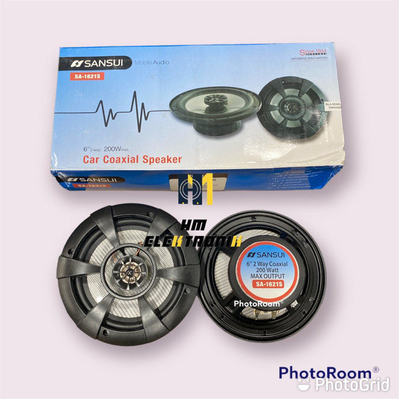 Speaker Coaxial Sansui SA 1621S Pintu mobil 6 inch