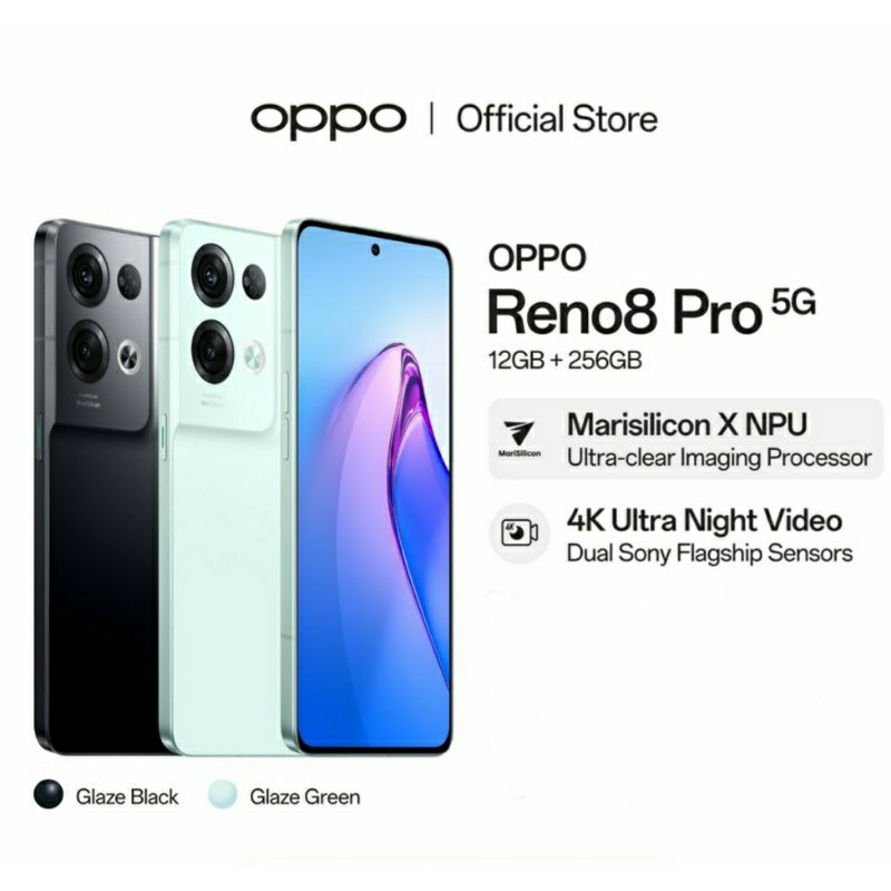 OPPO RENO 8 PRO 5G 12/256GB NEW 100% ORIGINAL