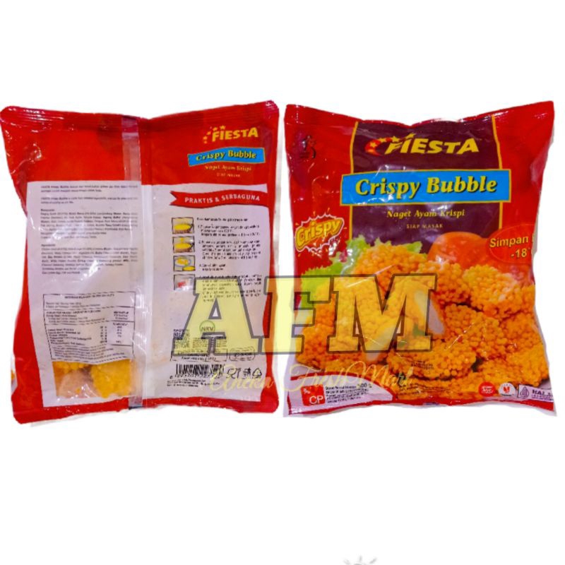 

FIESTA CRISPY BUBBLE CHICKEN NUGGET 500GRAM NAGET AYAM CHICKEN NUGET KRISPI NUGGET AYAM GARING