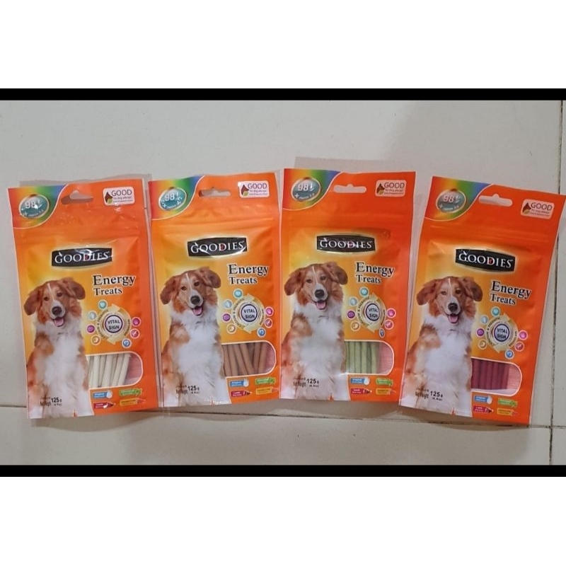 snack goodies dental energy snack all varian for dog 125grm