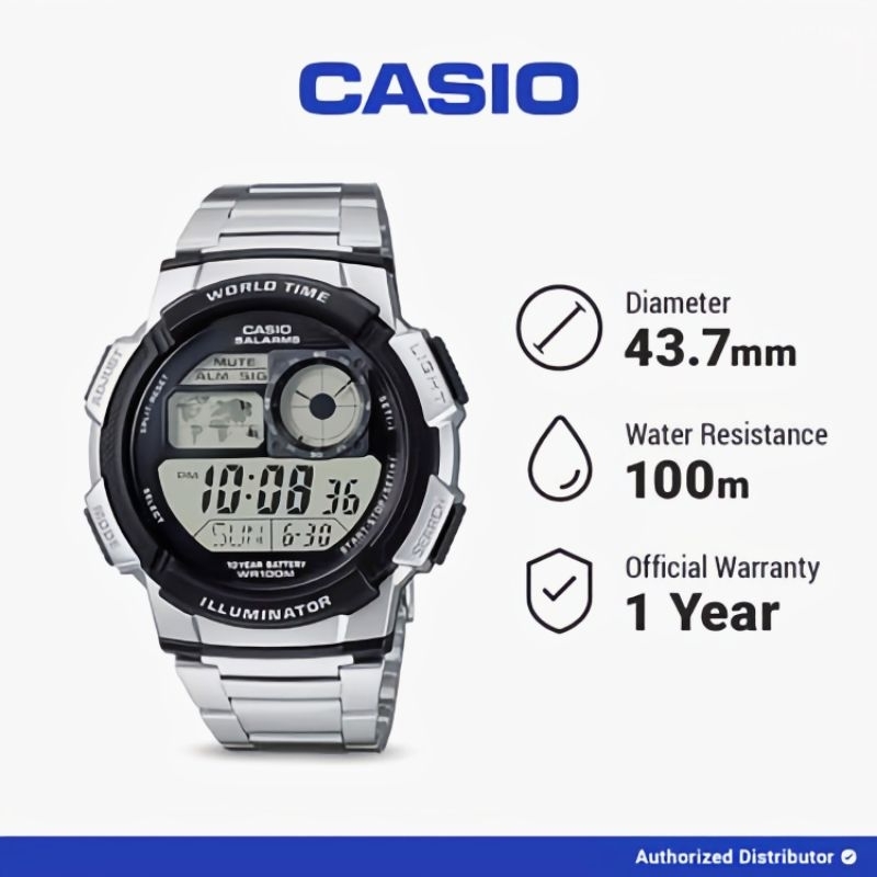 Jam Tangan Casio AE 1000WD-1A Original Casio Watch AE 1000WD 1AVDF