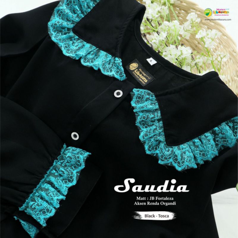 Gamis Saudia Jetblack Fortaleza