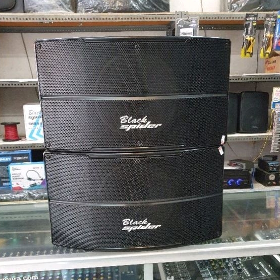speaker karaoke pasif 10 inch black spider BS SPX 450
