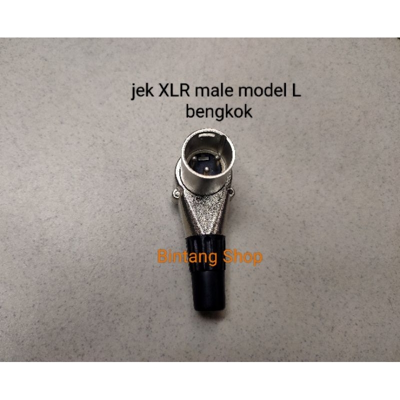 jek Jack XLR Canon male bengkok model L l