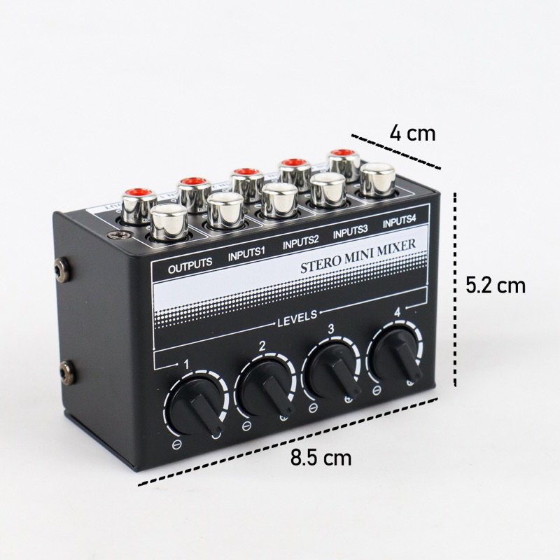 STERO Professional Ultra-Compact Mini Mixer Amplifier 4 Channel - CX400